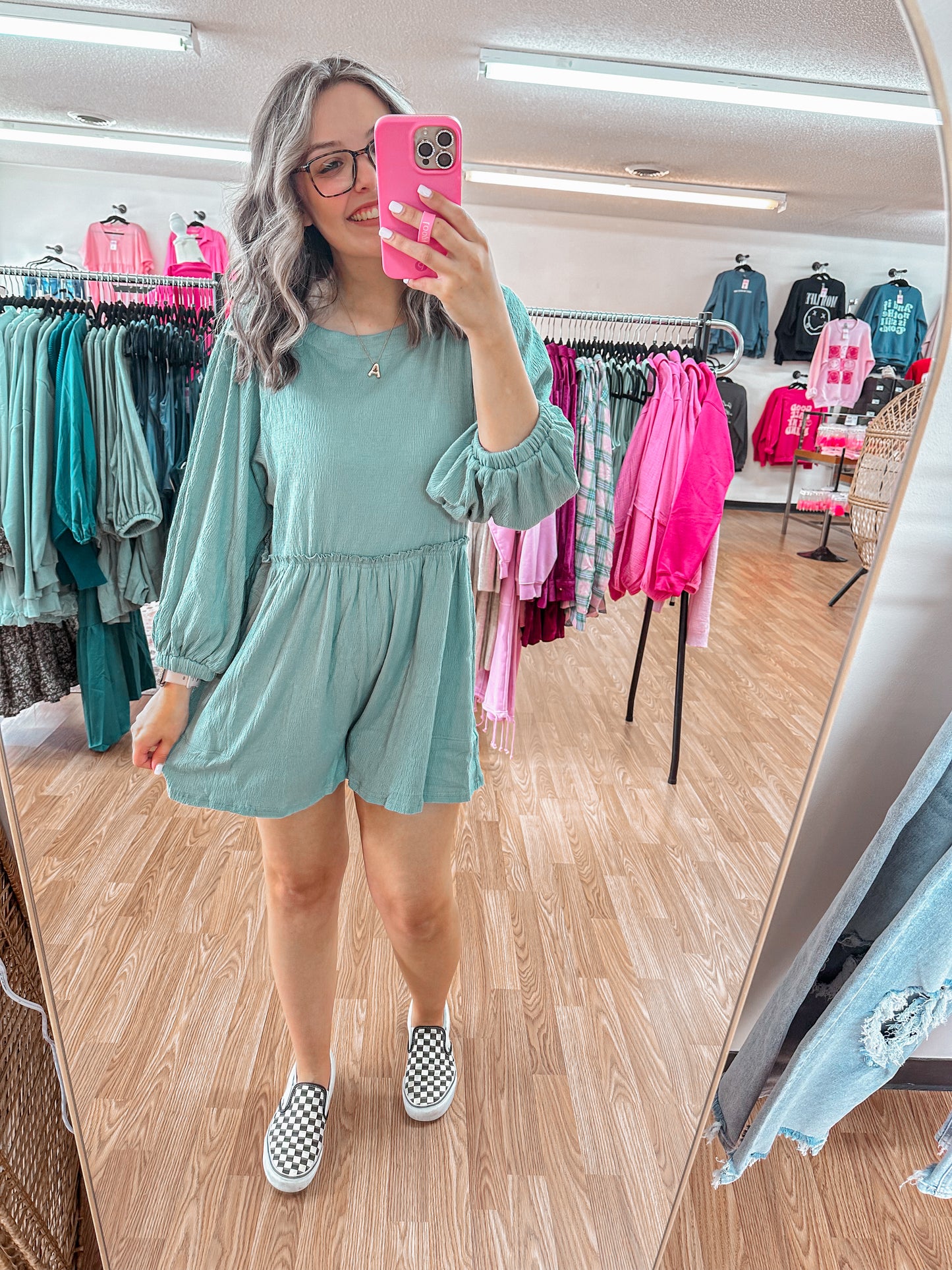 Spring robin BLUE babydoll romper